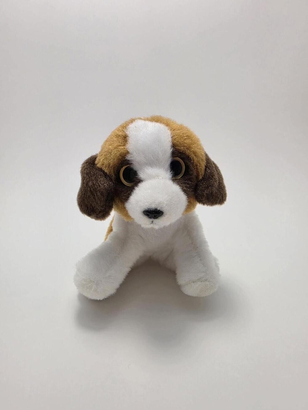 Russ Lil Peepers Plush “St Bernard” the Dog, Broken Key Clip (4 inch)